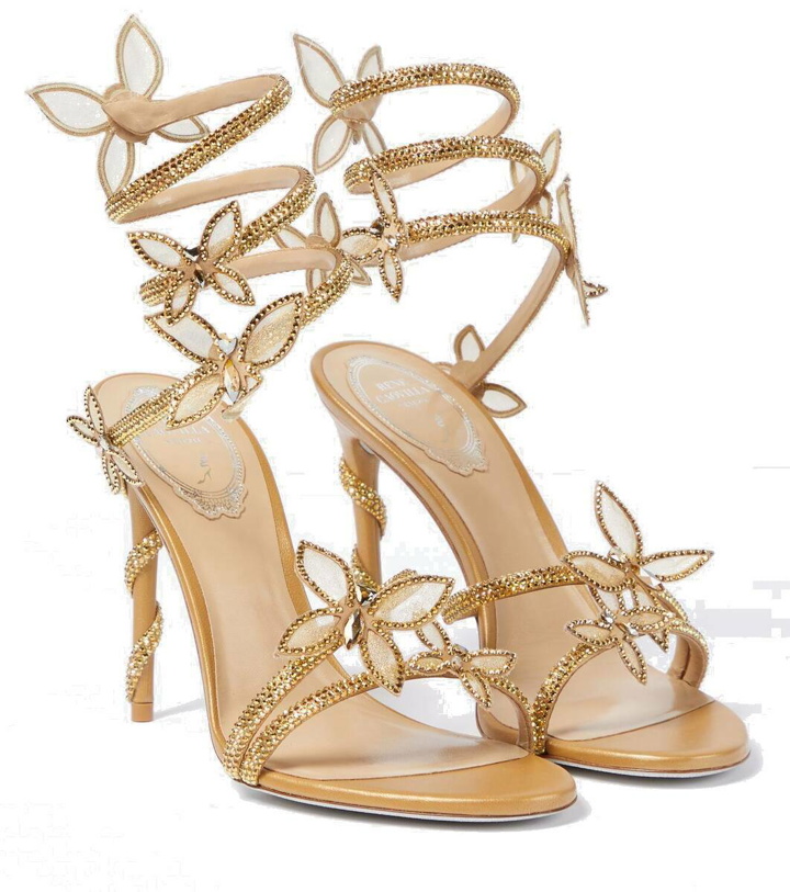 Photo: Rene Caovilla Butterflies crystal-embellished high sandals