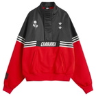 Adidas x Willy Chavarria Gomez Half Zip in Black/Red