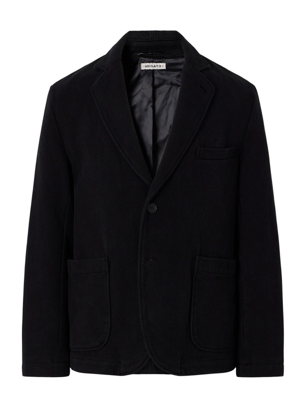 Photo: Blue Blue Japan - Cotton-Sashiko Suit Jacket - Black