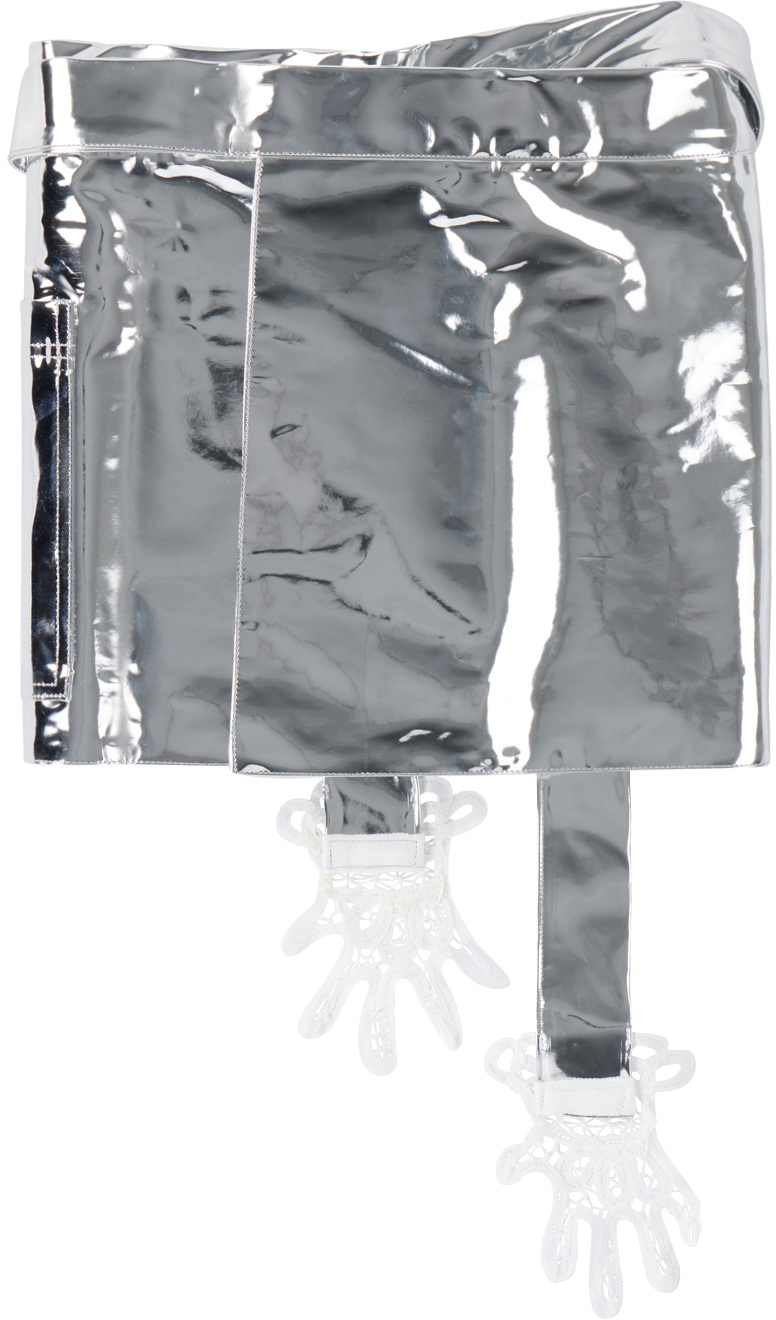 Gohar World Silver Mini Lace Hands Apron