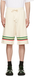 Jil Sander Off-White Cotton Shorts