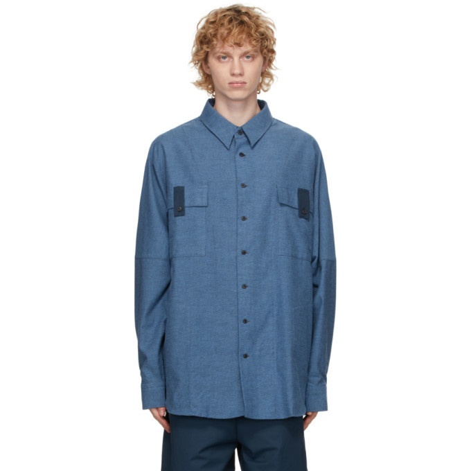 Photo: House of the Very Islands Blue Flannel Big Shirt