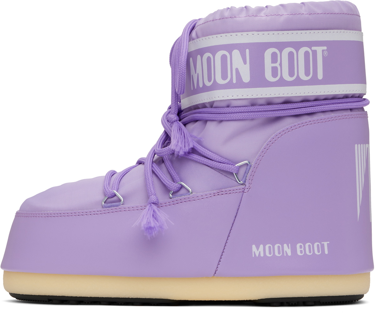 Moon Boot Purple Icon Low Nylon Boots Moon Boot