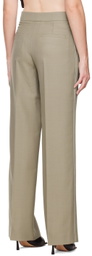 GAUCHERE Taupe Wide-Leg Trousers