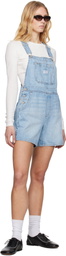 Levi's Blue Utility Short Denim Overalls