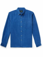 Portuguese Flannel - Lobo Button-Down Collar Cotton-Corduroy Shirt - Blue