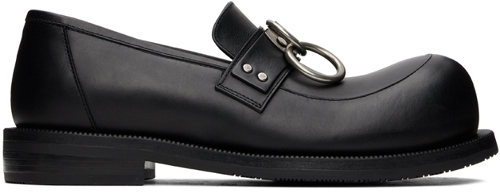 Photo: Martine Rose Black Bulb Toe Ring Loafers