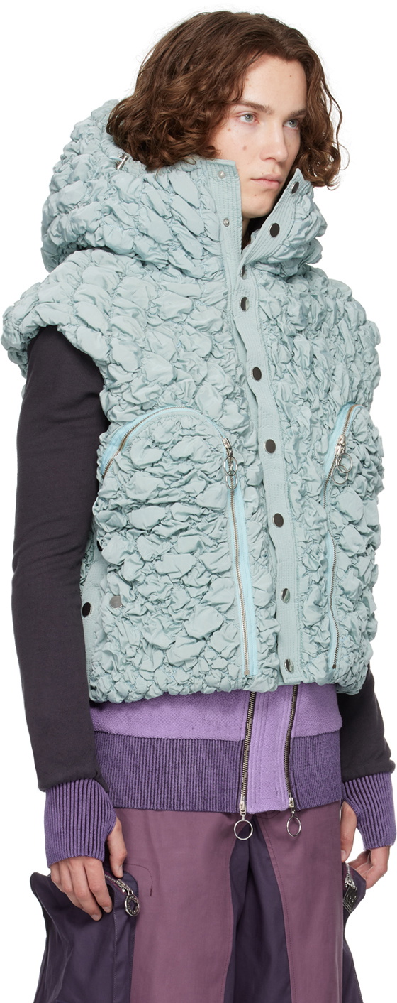 Charlie Constantinou Blue Quilted Vest