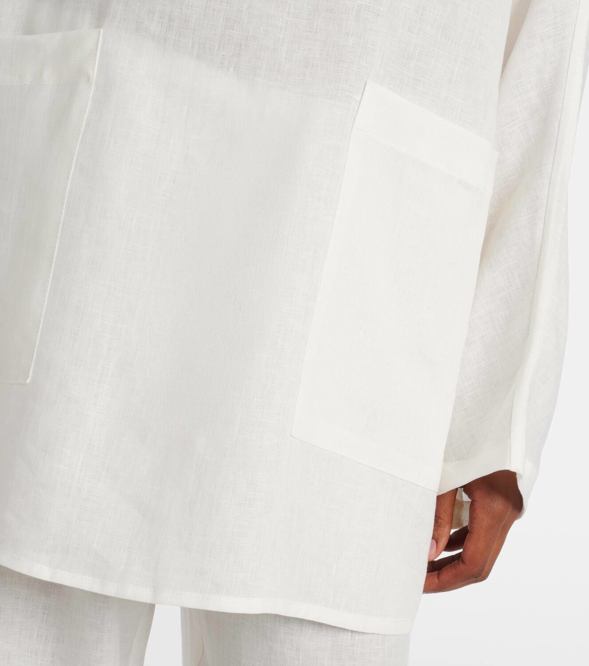 Asceno Oversized linen top