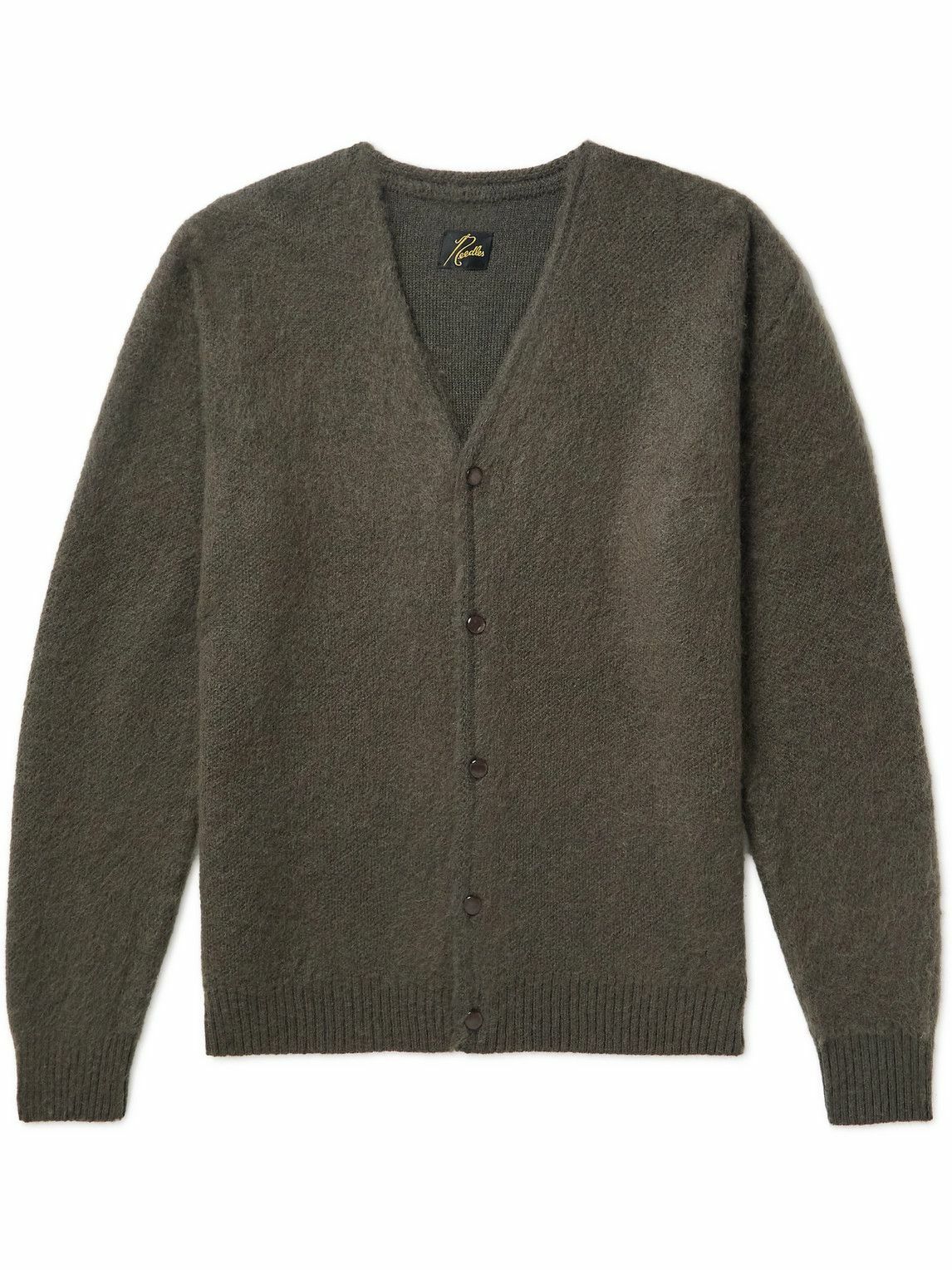 Needles - Oversized Mohair-Blend Cardigan - Gray Needles