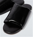 Bottega Veneta - Padded patent leather slides
