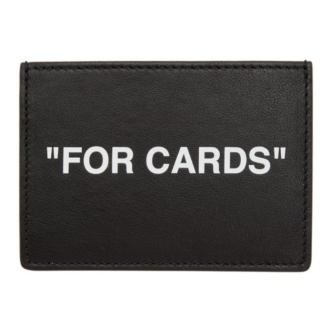 Photo: Off-White Black Quote Card Holder