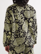 Jil Sander - Printed Cotton-Blend Fleece Jacket - Green