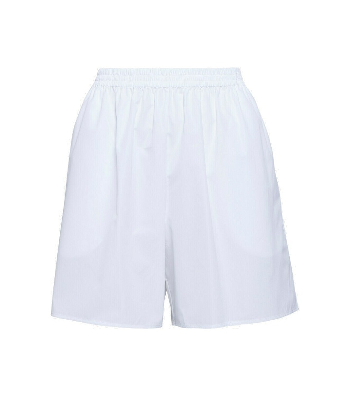 Photo: The Row Gunther high-rise cotton shorts