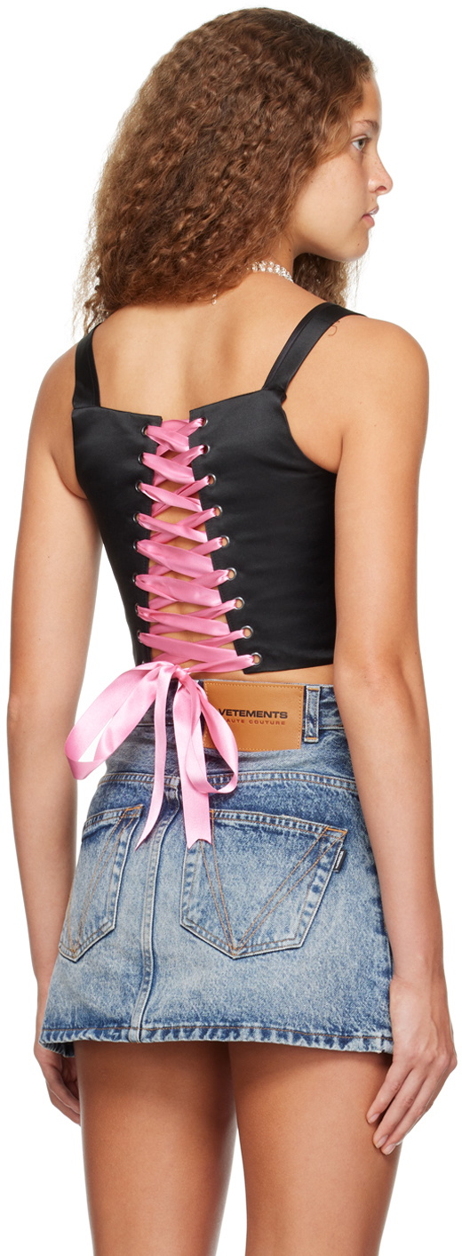 Pristine Black Pleaser Corset