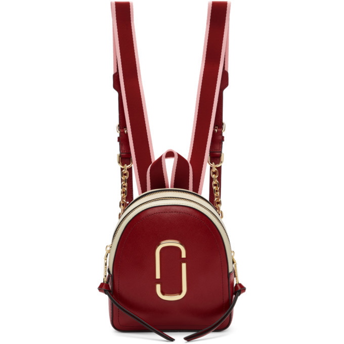 Marc Jacobs Red Mini Pack Shot Backpack