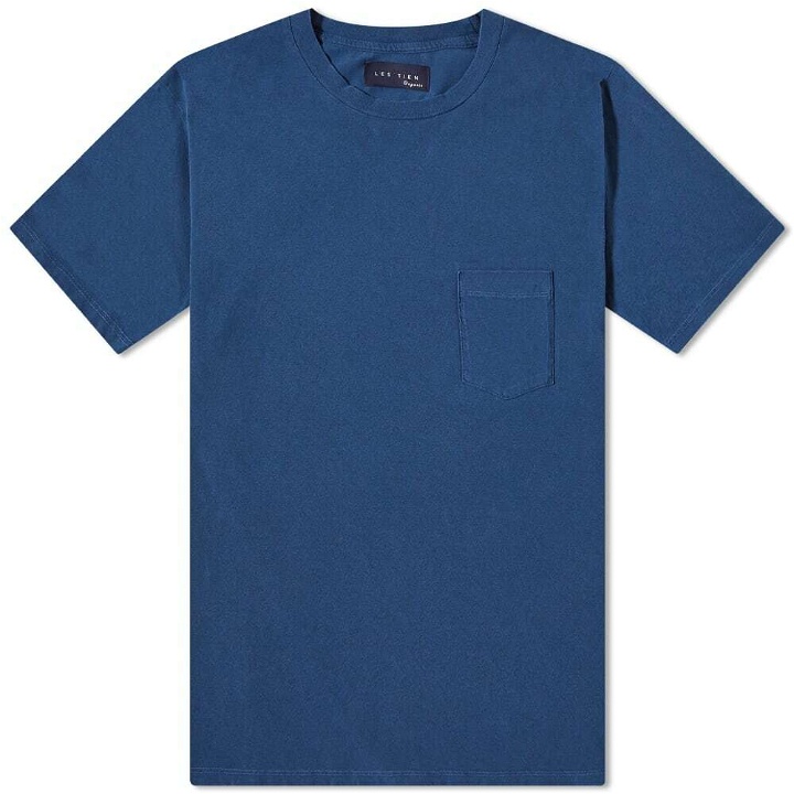 Photo: Les Tien Men's Lightweight Pocket T-Shirt in Blue