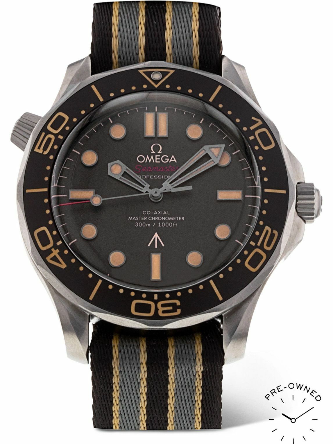 OMEGA - Pre-Owned 2021 Seamaster Diver 300M Automatic 42mm Titanium and ...