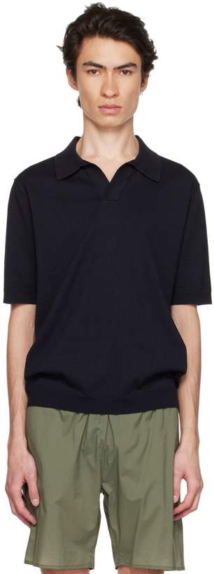 Photo: NORSE PROJECTS Navy Leif Polo