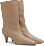 BY FAR Taupe Lysander Boots