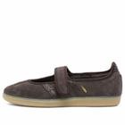 Adidas Women's Samba Jane Sneaker in Aurora Coffee/Aurora Coffee/Gold Met.