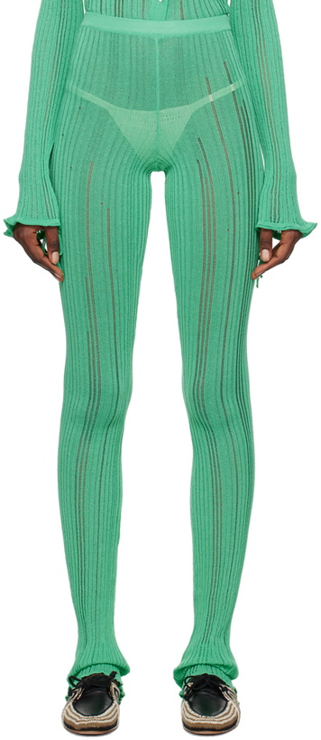 Photo: Marco Rambaldi Green Laddering Trousers