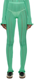 Marco Rambaldi Green Laddering Trousers