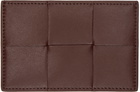 Bottega Veneta Burgundy Credit Card Case