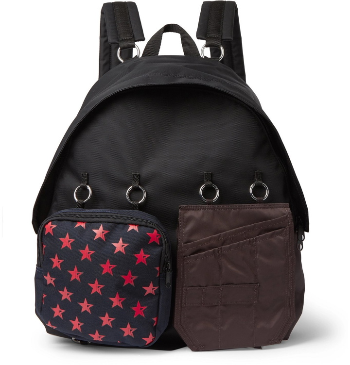 Photo: Raf Simons - Eastpak Padded Doubl'r Printed Embellished Canvas and Shell Backpack - Black