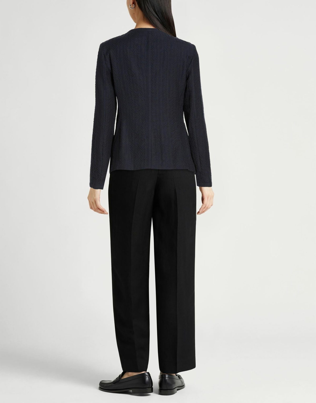 Emporio Armani Womens Jacket Midnight in Blue