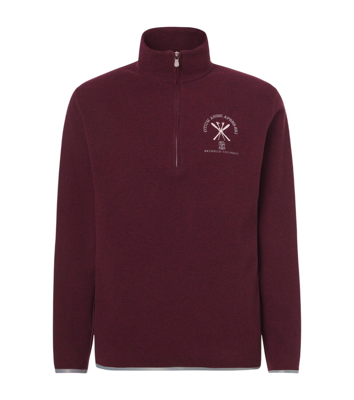 Photo: Brunello Cucinelli Cashmere and cotton-blend half-zip sweatshirt