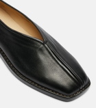 Lemaire Piped leather slip-on shoes