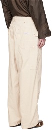 Engineered Garments Off-White Painter Trousers