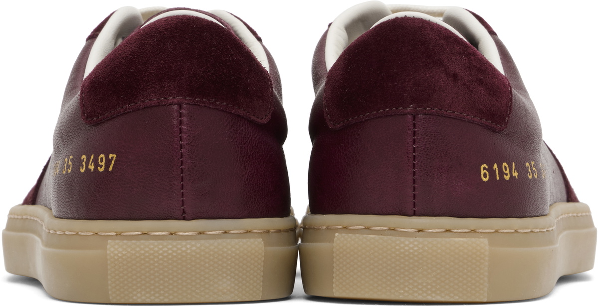 Common Projects Burgundy Bball Duo Slim Sneakers