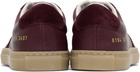 Common Projects Burgundy Bball Duo Slim Sneakers
