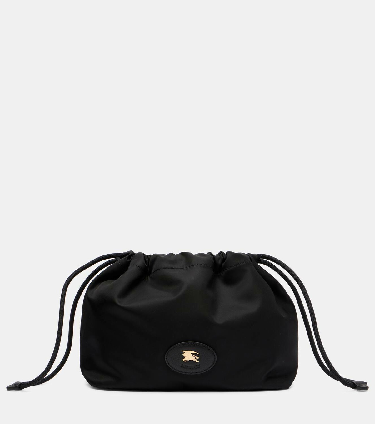 Burberry Reversible leather-trimmed pouch