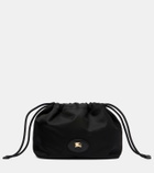 Burberry Reversible leather-trimmed pouch