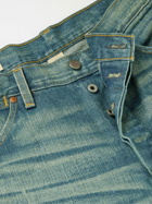 RRL - Slim-Fit Distressed Selvedge Jeans - Blue