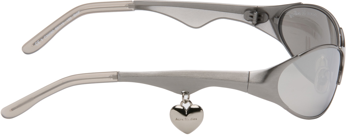 メガネ Acne Studios l frame charm sunglasses Acne Studios - Metal frame charm sunglasses - Antique Silver