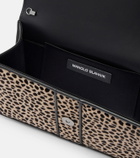 Manolo Blahnik Capri embellished calf hair clutch