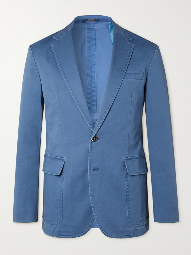 Photo: POLO RALPH LAUREN - Stretch-Cotton Twill Blazer - Blue