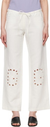 Gimaguas White Gima Lounge Pants