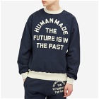 Human Made Men's Contast Sweatshirt in Navy