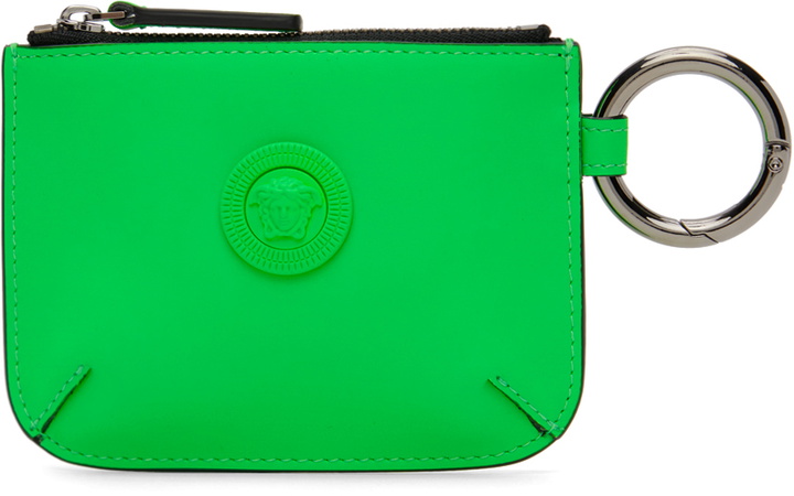 Photo: Versace Green Medusa Biggie Pouch