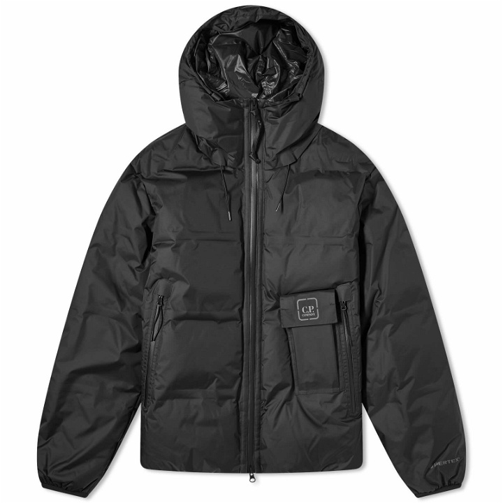 Photo: C.P. Company Men's Hooded Down Jacket in Black