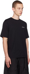 Palm Angels Black Embroidered T-Shirt