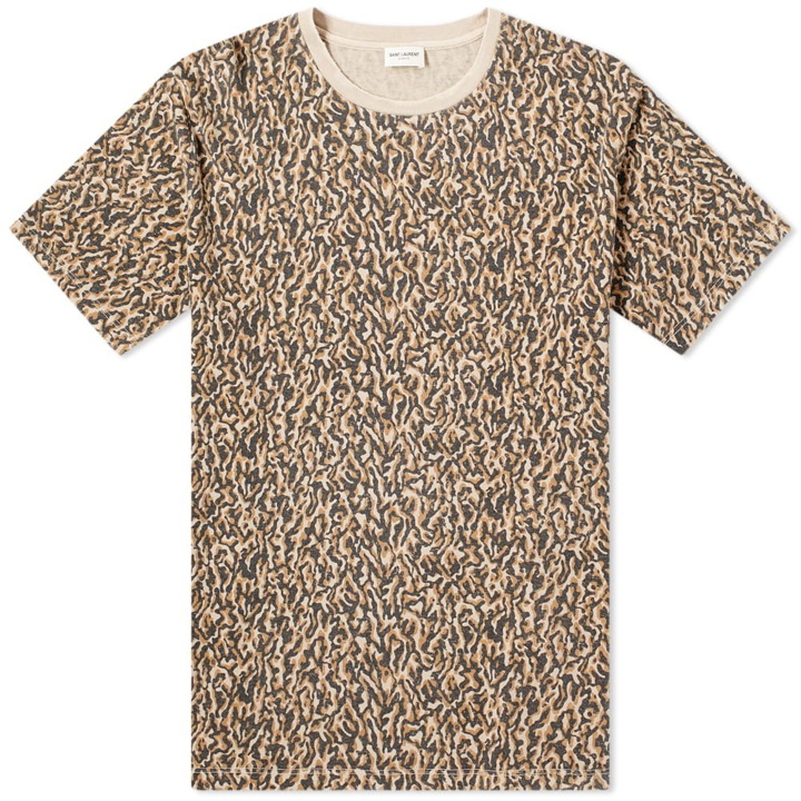 Photo: Saint Laurent Washed Leopard Tee