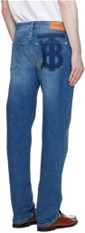 Burberry Blue Monogram Jeans