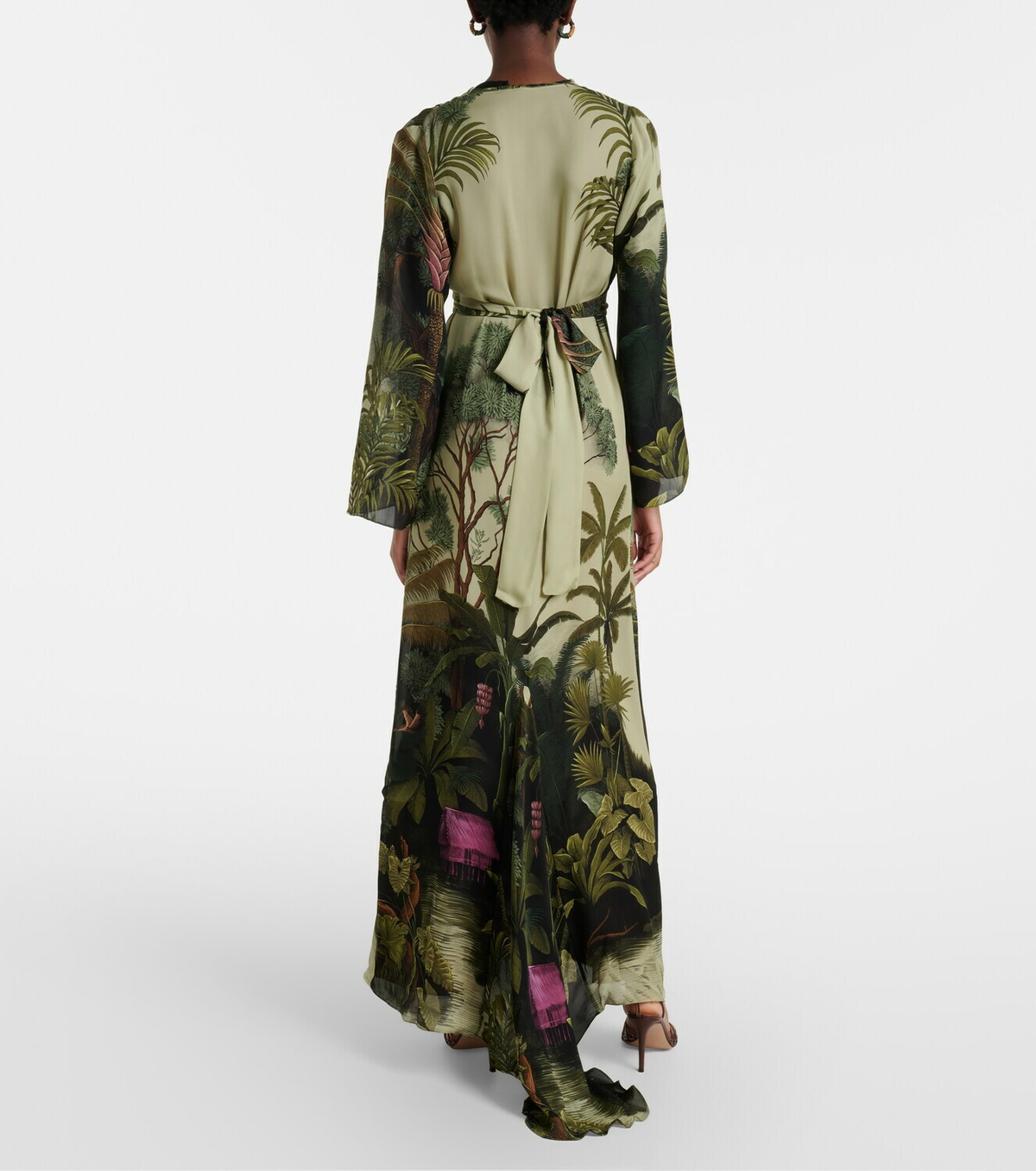 Johanna Ortiz Printed silk maxi dress