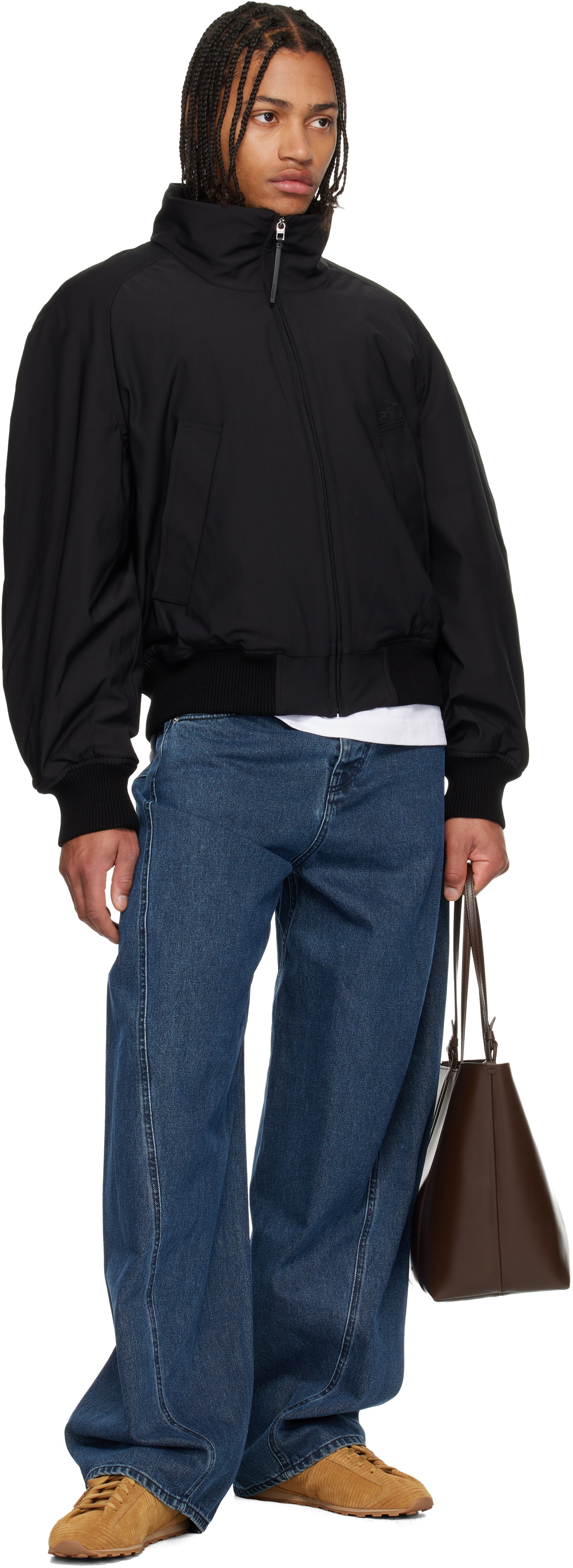 JACQUEMUS Black 'Le Bomber Aero' Bomber Jacket